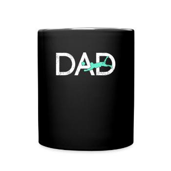 Volleyball Papa - Full Color Mug - black - Front
