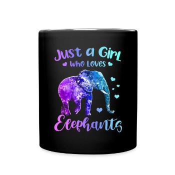 Elephant T Shirt For Elephant Elephant Kinderzoo - Full Color Mug - black - Front