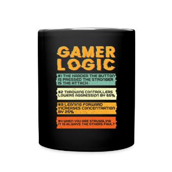 Gamer Logic Gaming - Full Color Mug - black - Front