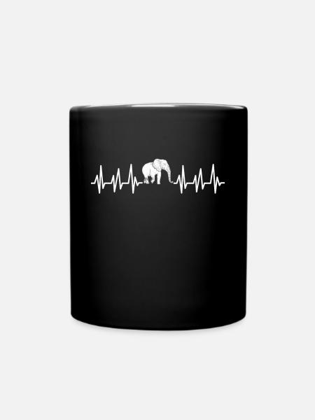 Elephant Elephants Elephant Proboscis Zoo Circus - Full Color Mug - black
