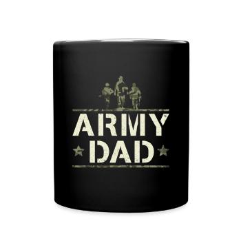 US Proud Army Dad Camo - Full Color Mug - black - Front