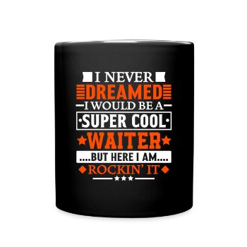 Waiter Gift Funny Appreciation Gift for Waiter - Full Color Mug - black - Front