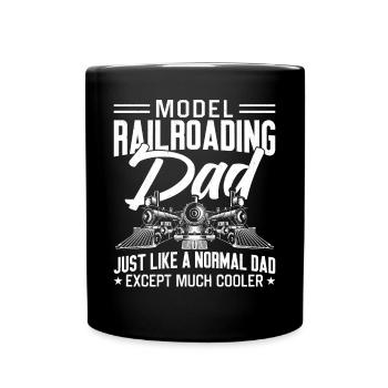 Steam Train Driver Trainspotting - Full Color Mug - black - Front