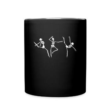 Skeleton Ballet Dancers - Ballet Dancer - Full Color Mug - black - Front