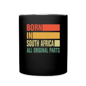 Born in South Africa - Full Color Mug - black - Front