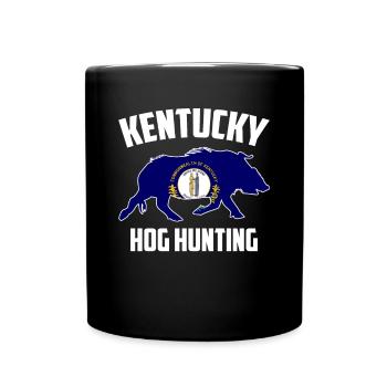 Kentucky Hog Hunting Pig Wild Boars Boar Hog Hunte - Full Color Mug - black - Front