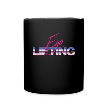 Ego Lifting Funny Workout - Full Color Mug - black - Front