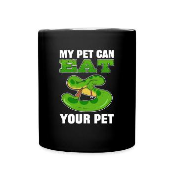 My Pet Can Eat Your Pet Reptile Owner Snake - Full Color Mug - black - Front