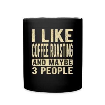 Coffee roasting Saying - Full Color Mug - black - Front