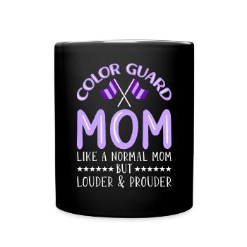 Color Guard Mom - Full Color Mug - black - Front