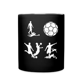 Soccer LOVE Soccer Player Love Soccer - Full Color Mug - black - Front
