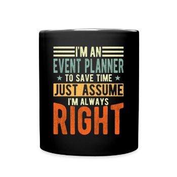 Event Planner - Full Color Mug - black - Front