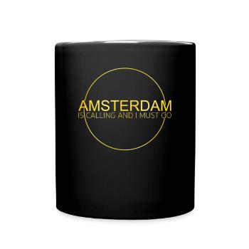 Amsterdam saying - Full Color Mug - black - Front