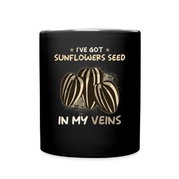 Sunflower Seeds - Full Color Mug - black - Front