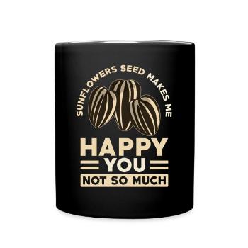 Sunflower Seeds - Full Color Mug - black - Front