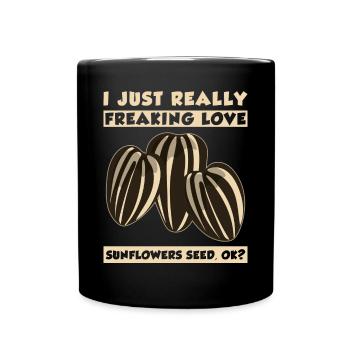 Sunflower Seeds - Full Color Mug - black - Front