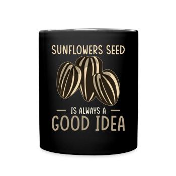 Sunflower Seeds - Full Color Mug - black - Front
