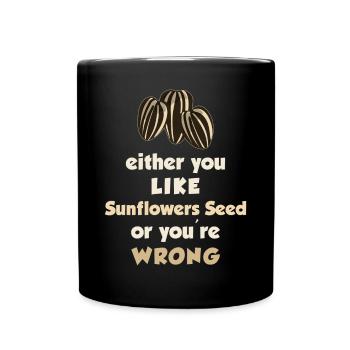 Sunflower Seeds - Full Color Mug - black - Front