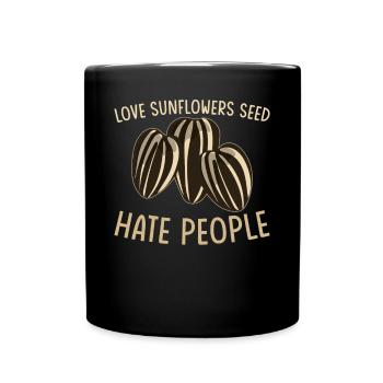 Sunflower Seeds - Full Color Mug - black - Front