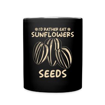 Sunflower Seeds - Full Color Mug - black - Front