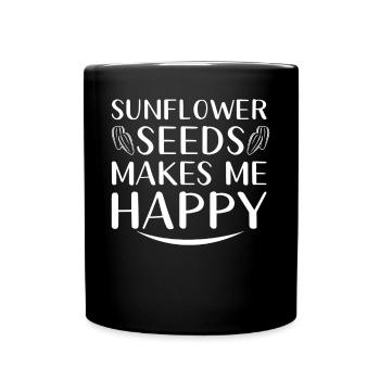 Sunflower Seeds - Full Color Mug - black - Front