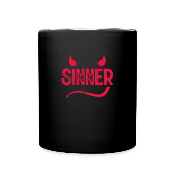 Sinner, Atheism - Full Color Mug - black - Front