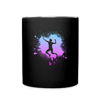 badminton - Full Color Mug - black - Front