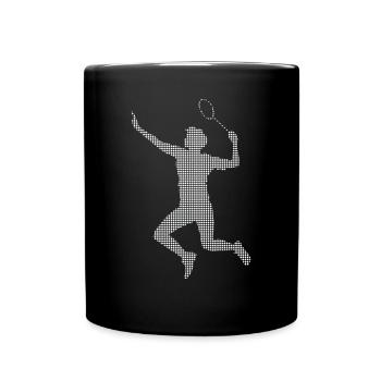 badminton - Full Color Mug - black - Front