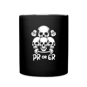 PR or ER, Bodybuilding - Full Color Mug - black - Front