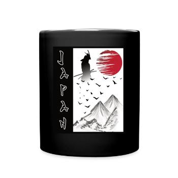 Japanese landscape japan art streetwear - Full Color Mug - black - Front