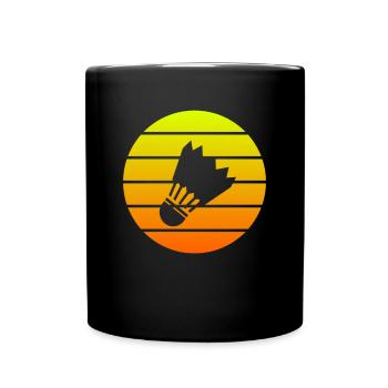badminton - Full Color Mug - black - Front