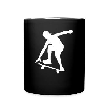 skater silhouette - Full Color Mug - black - Front