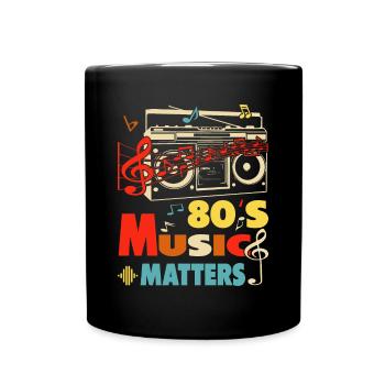 80s Music Matters - Full Color Mug - black - Front