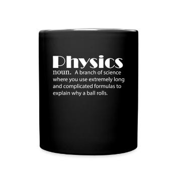 Physics Definition Physicist Science Nerd Velocity - Full Color Mug - black - Front
