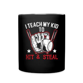 Baseball Junkie Baseball Player Baseball Coach - Full Color Mug - black - Front