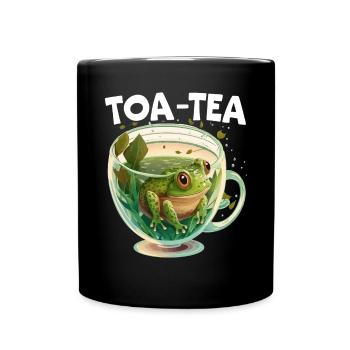 Cottagecore Mushroom Aesthetic Nature Conservation - Full Color Mug - black - Front