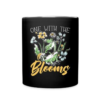 Cottagecore Mushroom Aesthetic Nature Conservation - Full Color Mug - black - Front