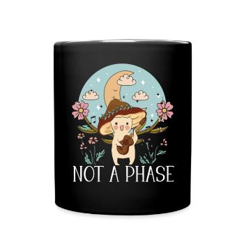 Cottagecore Mushroom Aesthetic Nature Conservation - Full Color Mug - black - Front