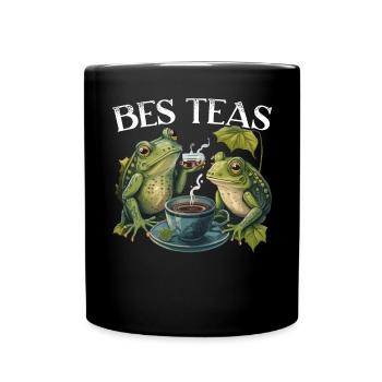 Cottagecore Mushroom Aesthetic Nature Conservation - Full Color Mug - black - Front