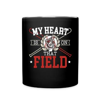 Baseball Lover Baseball Player Baseball Coach - Full Color Mug - black - Front