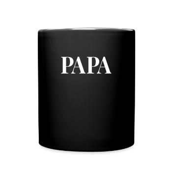 Papa lettering - Full Color Mug - black - Front
