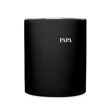 Papa lettering - Full Color Mug - black - Front