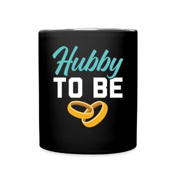 Bride And Groom Wedding Day Marriage Just Married - Full Color Mug - black - Front