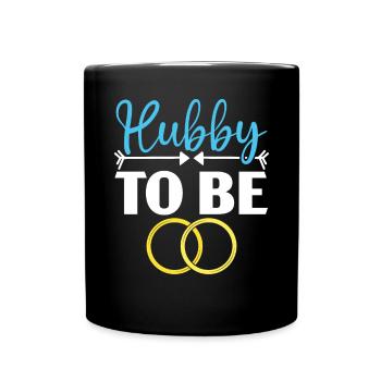 Bride And Groom Wedding Day Marriage Just Married - Full Color Mug - black - Front