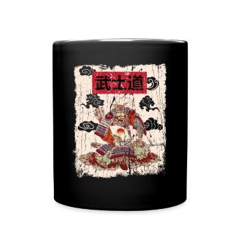 Japanese Art Japan Vintage Aesthetic - Full Color Mug - black - Front