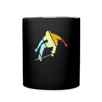 skater retro - Full Color Mug - black - Front