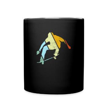 skater retro - Full Color Mug - black - Front