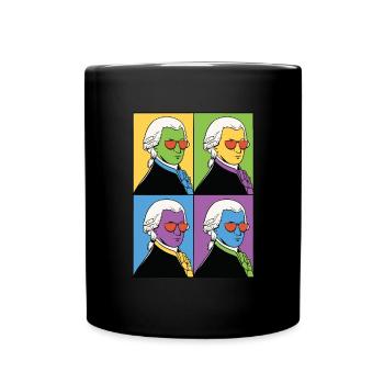 Mozart Classical Music Musical Composer Musician - Full Color Mug - black - Front