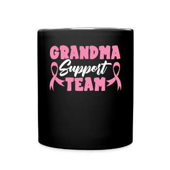 Breast Cancer Support Breast Cancer Awareness - Full Color Mug - black - Front