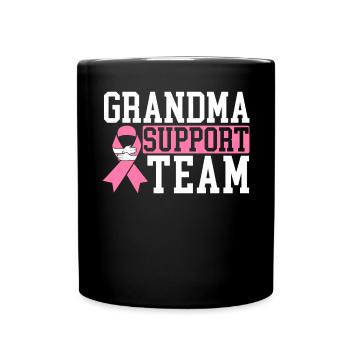 Breast Cancer Support Breast Cancer Awareness - Full Color Mug - black - Front